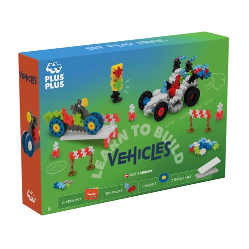 Plus-Plus Learn To Build 500 Stk. Vehicles  Go! Vehicles One Size  Hvid  One Size 5+ Years unisex