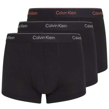 Calvin Klein 3P Holiday Modern Cotton Low Rise Trunk Sort bomuld Medium Herre