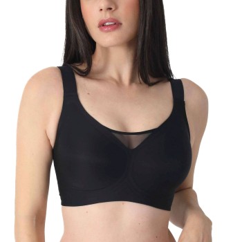 sassa BH Bonded Micro Non-Wired Bra Sort D/E 85 Dame