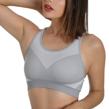 sassa BH Racerback Sports Bra Grå Large Dame