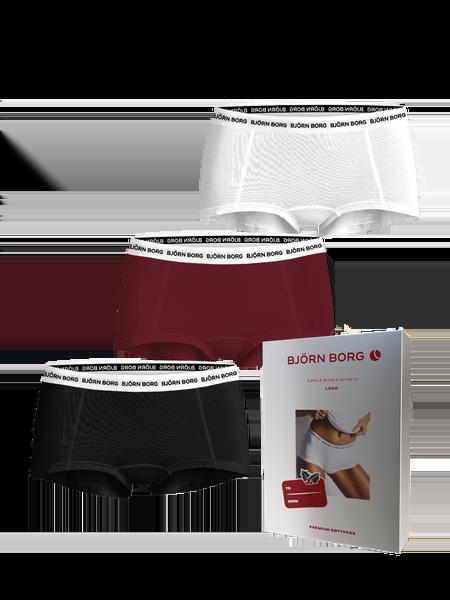 Björn Borg Logo Boxer Shorts 3-pack Sort, S