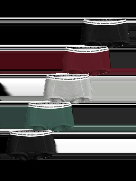 Björn Borg Logo Boxer Shorts 5-pack Sort, S