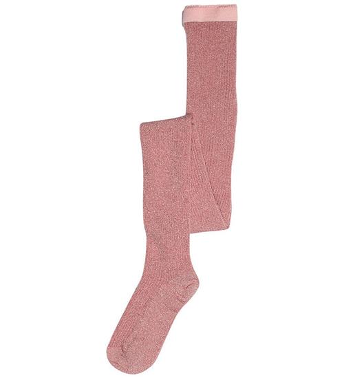MP Strømpebukser - Rib - Uld - Celeste - Vintage Rose