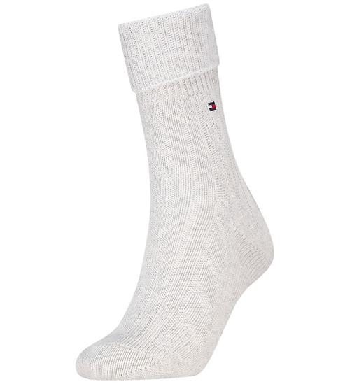 Tommy Hilfiger Strømper - Strik - Akryl/Uld - Light Grey Melange