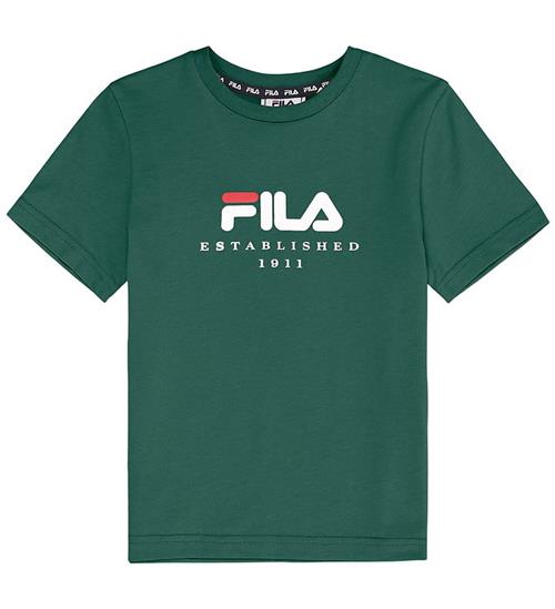 Fila T-shirt - Benna - Posy Green m. Logo