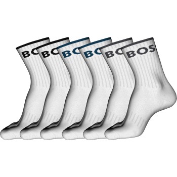 BOSS Strømper 6P Quarter Stripe CC Sock Flerfarvet Str 39/42 Herre