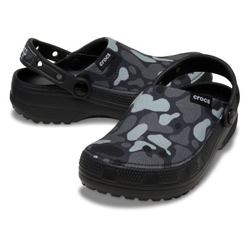 Crocs Crafted Camo Clog Sort/Grå US M10/W12 (EU 43-44)