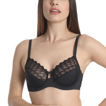 sassa BH Beautiful Classic Underwired Bra Sort polyamid E 95 Dame