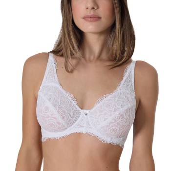 sassa BH Beautiful Rose Underwired Bra Hvid polyamid D 90 Dame