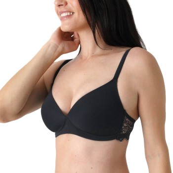 sassa BH Silk Touch Soft Bra Sort modal B 75 Dame