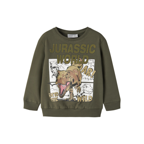 NAME IT Sweatshirt Osh Jurassic Olive Night