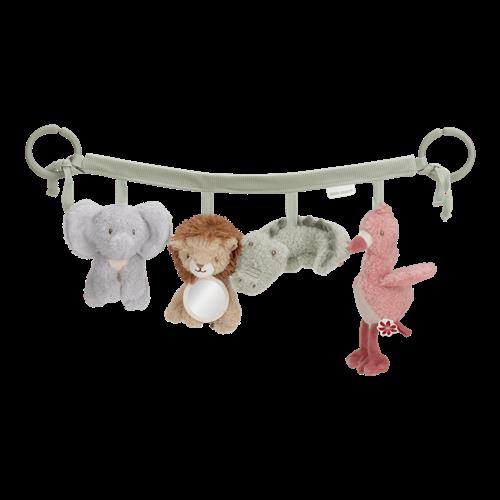 Little Dutch Legetøjskæde Til Barnevogn Safari Friends  Green One Size  Grøn  One Size  unisex