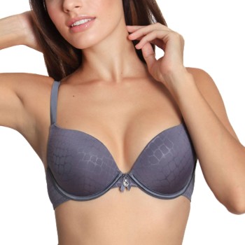sassa BH Pure Animal Push-Up Bra Grå polyester C 85 Dame