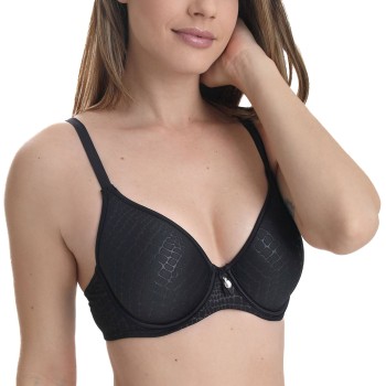 sassa BH Pure Animal Spacer Bra Sort polyester C 90 Dame
