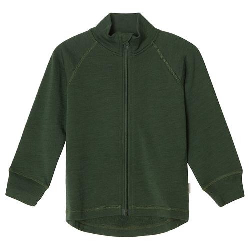 Kuling Broome Wool Terry Jacket Forest Green Forest Green-86/92 cm Uld Grøn  86/92 cm  unisex