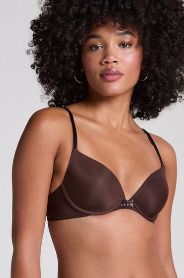 Hunkemöller Formstøbt bøjle-bh Plunge Brun
