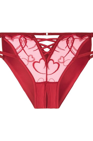 Hunkemöller Olivia brasiliansk trusse med høj benudskæring Rød