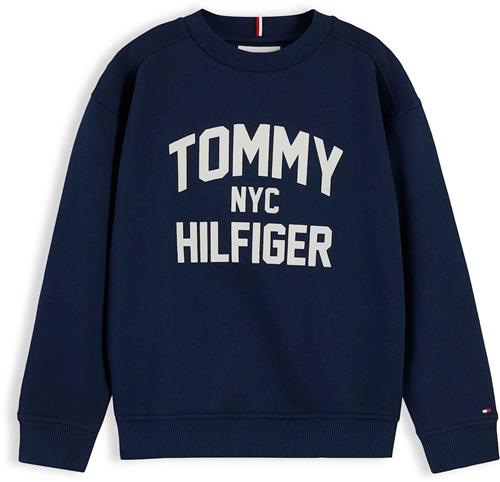 Tommy Hilfiger Brand Love Sweatshirt Dark Blue  Dark Blue 7 Y  Blå  7 år  unisex