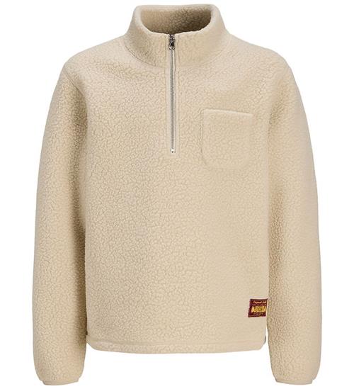 Jack & Jones Fleecejakke - JorNorrebro - High Neck - Oatmeal