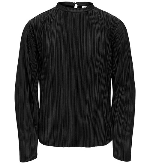 Kids Only Bluse - KogRavenna - Plisse - Sort