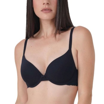 sassa BH Bamboo Jacquard Padded Bra Marineblå viskose D 75 Dame