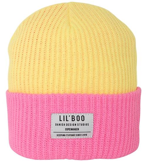 Lil'Boo copenhagen Hue - Strik - Hygge Beanie - Yellow/Pink