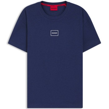 HUGO Laze T-Shirt D1 Mørkblå bomuld Large Herre