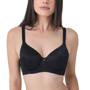 sassa BH Allover Lace-Jacquard Padded Bra Sort polyamid F 85 Dame