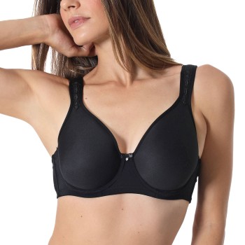 sassa BH Beautiful Embroidery Spacer Bra Sort polyamid D 90 Dame