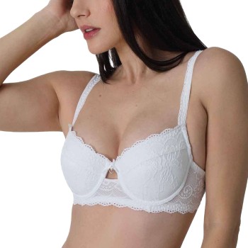 sassa BH Dirndl Push-Up Lace Bra Hvid polyamid B 90 Dame
