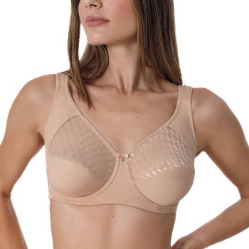 sassa BH Graphical Jacquard Underwired Bra Beige polyamid B 80 Dame