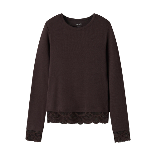 NAME IT Bluse Rosima Chocolate Plum