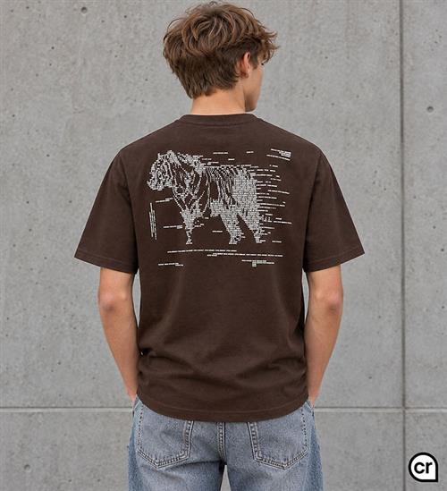 Hound T-Shirt - HdAnton - Dark Brown m. Print
