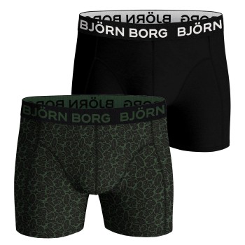 Björn Borg Bjorn Borg Bamboo Cotton Blend Boxer 6P Sort/Grøn Large Herre