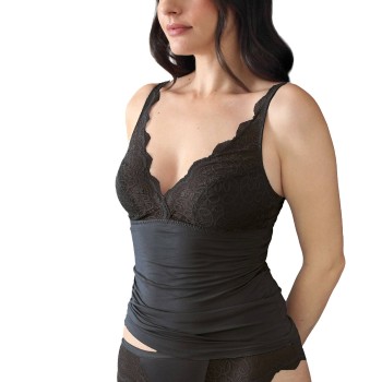 sassa BH Natural Experience Soft Bra Top Sort viskose 44 Dame