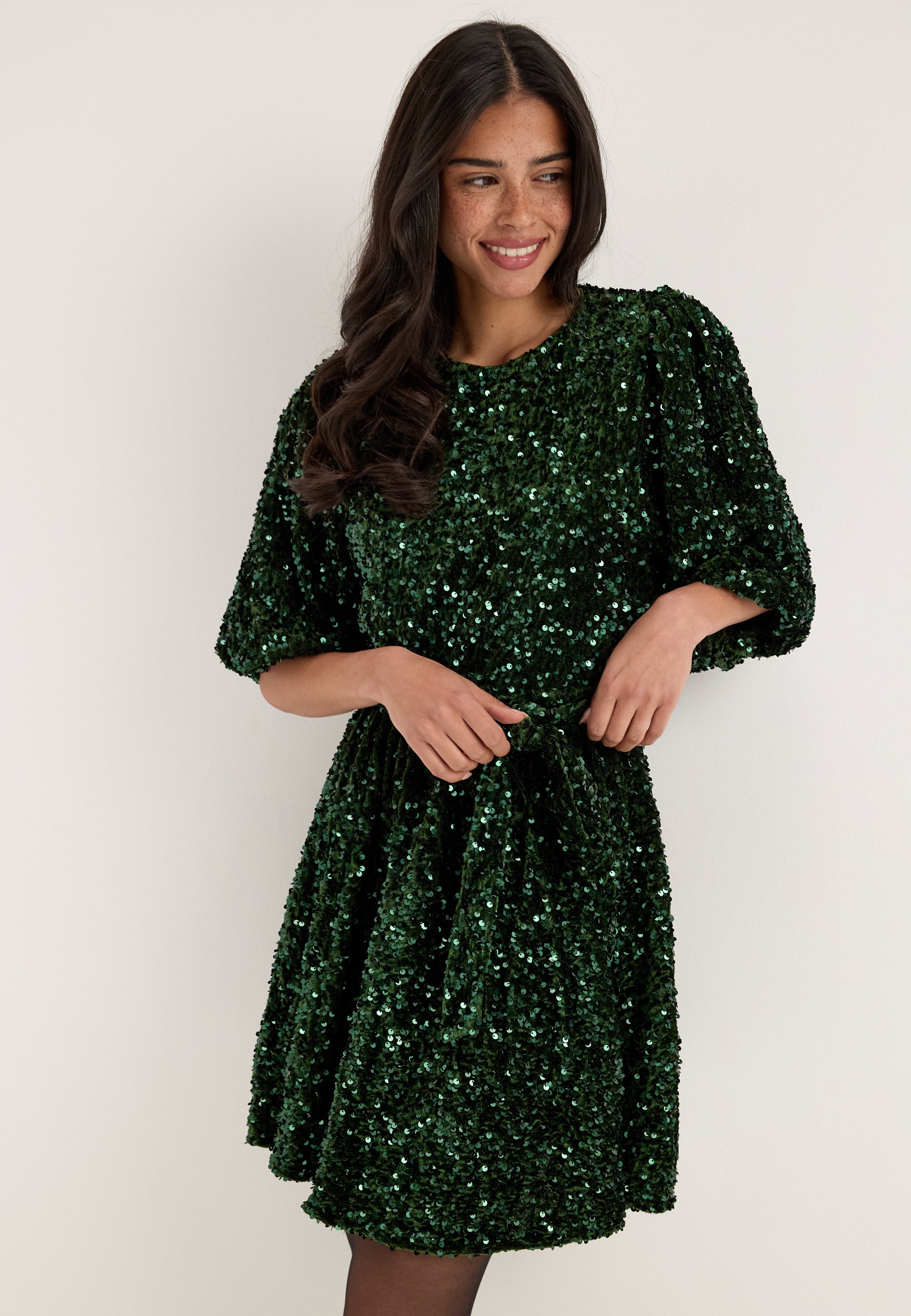 VILA Vifaith O-neck 3/4 SHORT DRESS