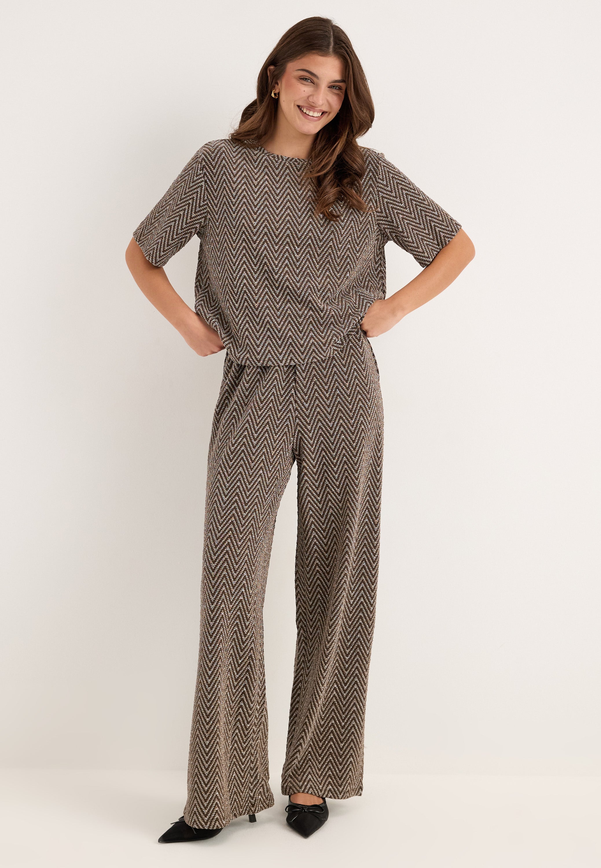 PIECES Pcfina Ss Oversize Tee Jrs